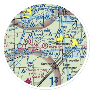 Hope Field (5IL5) VFR Sectional Sticker (20 mile)