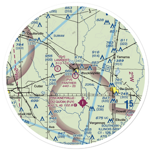 Panther Field (5IL2) VFR Sectional Sticker (30 mile)