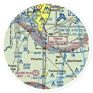 Aero Plaines Airport (5II9) VFR Sectional Sticker (20 mile)