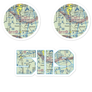 Aero Plaines Airport (5II9) VFR Sectional Sticker Pack