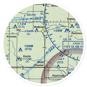 Murphy Field Private Airport (5IA7) VFR Sectional Sticker (20 mile)