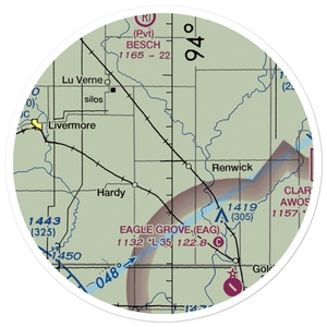 Flying S Ranch Airport (5IA6) VFR Sectional Sticker (20 mile)