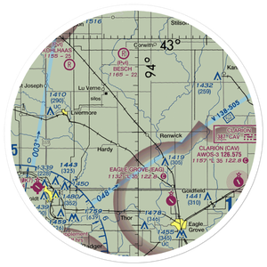 Flying S Ranch Airport (5IA6) VFR Sectional Sticker (30 mile)