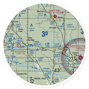 Folkerts Airport (5IA5) VFR Sectional Sticker (30 mile)