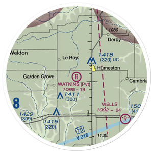 Watkins Private Airport (5IA3) VFR Sectional Sticker (20 mile)