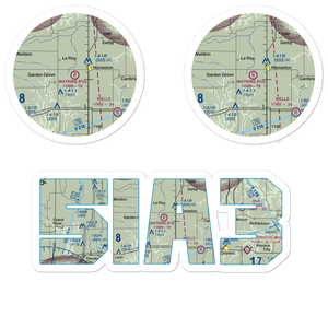 Watkins Private Airport (5IA3) VFR Sectional Sticker Pack