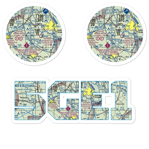 Peachtree Landings Airport (5GE1) VFR Sectional Sticker Pack