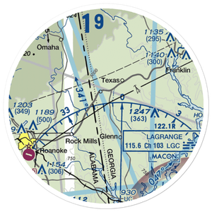 Panacea Airport (5GA7) VFR Sectional Sticker (20 mile)