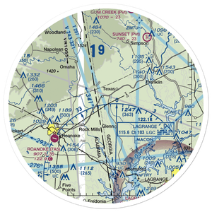 Panacea Airport (5GA7) VFR Sectional Sticker (30 mile)