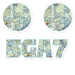 Panacea Airport (5GA7) VFR Sectional Sticker Pack