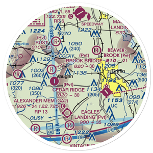 Pinebrook Estates Airport (5GA5) VFR Sectional Sticker (20 mile)