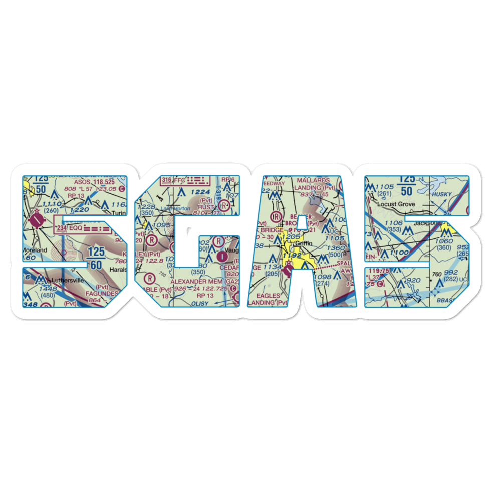 Pinebrook Estates Airport (5GA5) VFR Sectional Sticker 