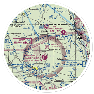 Chipola Airpark (5FL8) VFR Sectional Sticker (30 mile)