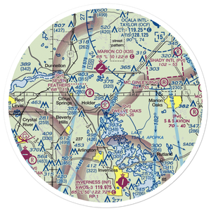 Twelve Oaks Airport (5FL7) VFR Sectional Sticker (30 mile)