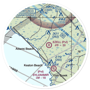 Ezell Airport (5FL1) VFR Sectional Sticker (20 mile)