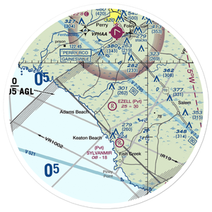 Ezell Airport (5FL1) VFR Sectional Sticker (30 mile)