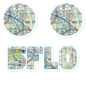 Dusty Airpatch Airport (5FL0) VFR Sectional Sticker Pack