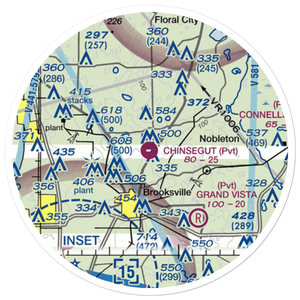 Chinsegut Airport (5FD7) VFR Sectional Sticker (20 mile)