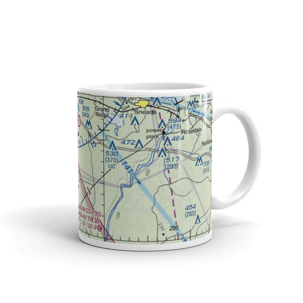 County Line Airstrip (5FD3) VFR Sectional  Mug 