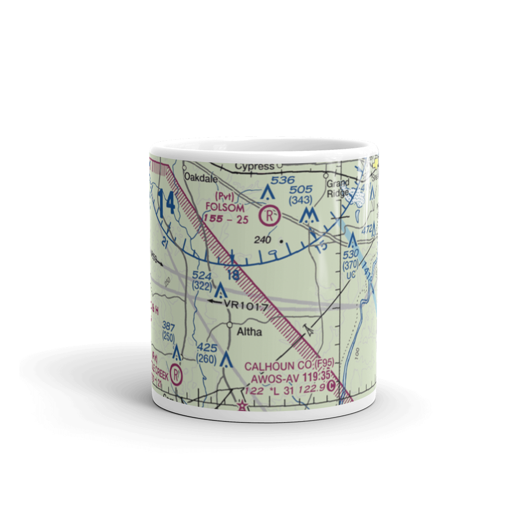 County Line Airstrip (5FD3) VFR Sectional  Mug 