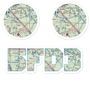 County Line Airstrip (5FD3) VFR Sectional Sticker Pack