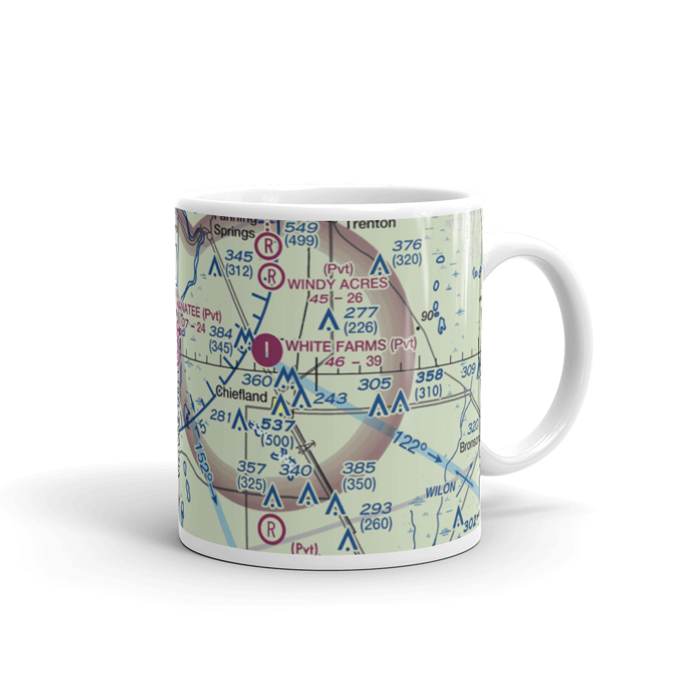 Manatee Springs Airport (5FD0) VFR Sectional  Mug 