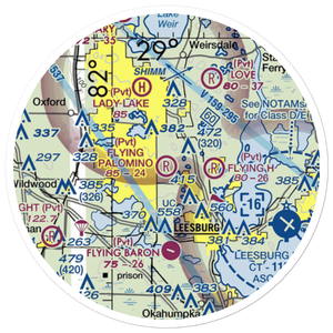Flying Palomino Ranch Airport (5FA1) VFR Sectional Sticker (20 mile)