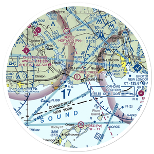 Mile Creek Airport (5CT7) VFR Sectional Sticker (30 mile)