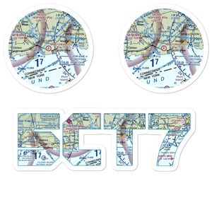 Mile Creek Airport (5CT7) VFR Sectional Sticker Pack