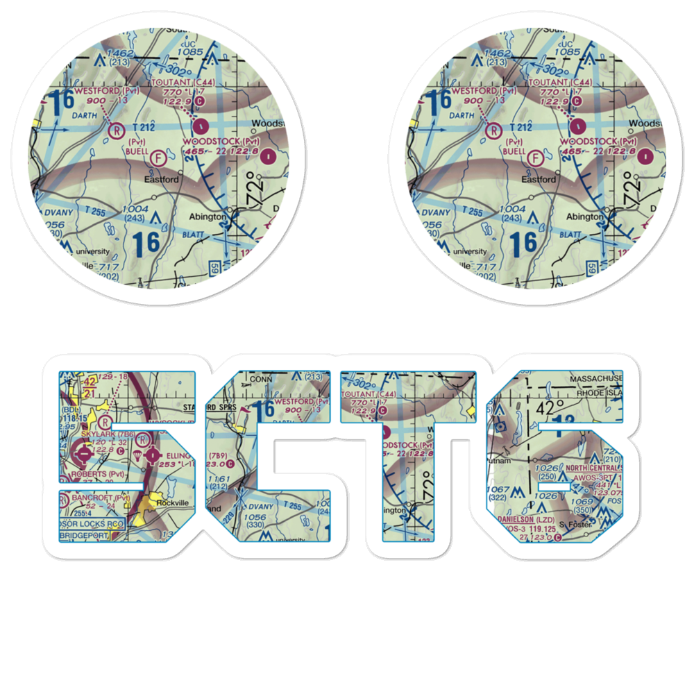 Buell Farm Ultralightport (5CT6) VFR Sectional Sticker Pack 