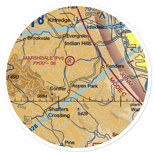 Meyer Ranch Airport (5CO6) VFR Sectional Sticker (20 mile)