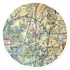 Table Mountain Field (5CL9) VFR Sectional Sticker (30 mile)