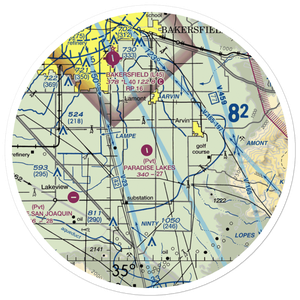 Creekside Airport (5CL8) VFR Sectional Sticker (30 mile)