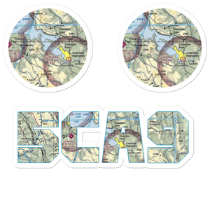 Konocti  - Clear Lake Seaplane Base (5CA9) VFR Sectional Sticker Pack