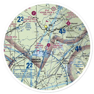 Howard /Private/ Airport (5CA8) VFR Sectional Sticker (30 mile)