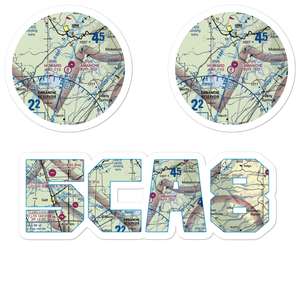Howard /Private/ Airport (5CA8) VFR Sectional Sticker Pack