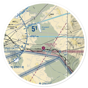Ludlow Airport (5CA4) VFR Sectional Sticker (30 mile)