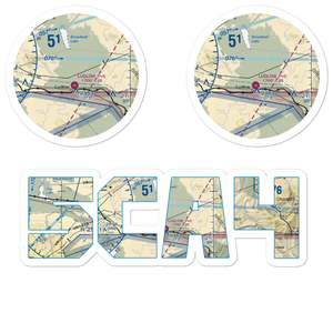 Ludlow Airport (5CA4) VFR Sectional Sticker Pack