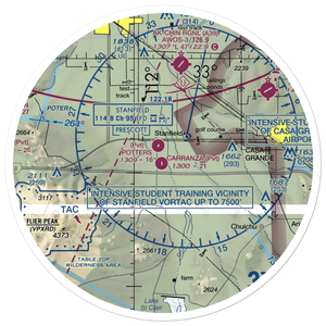 Carranza Farm Airstrip (5AZ7) VFR Sectional Sticker (30 mile)