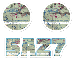 Carranza Farm Airstrip (5AZ7) VFR Sectional Sticker Pack