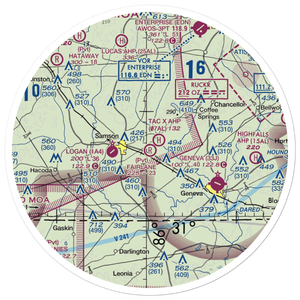 Fairlane Airport (5AL8) VFR Sectional Sticker (30 mile)