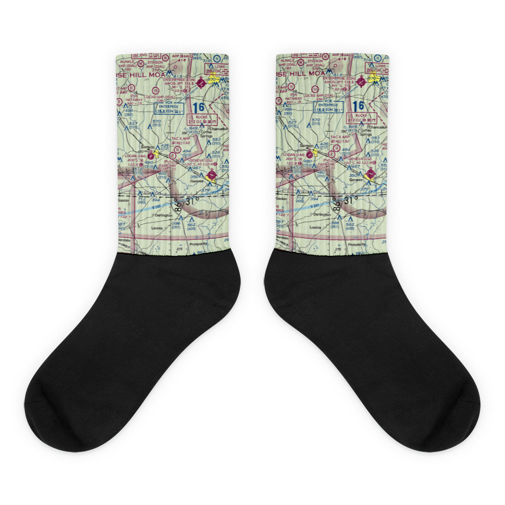 Fairlane Airport (5AL8) VFR Sectional Socks 