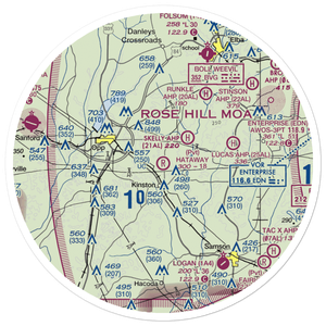 John H Hataway Airport (5AL7) VFR Sectional Sticker (30 mile)