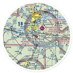 Big River Airpark (5AL5) VFR Sectional Sticker (30 mile)
