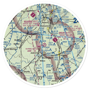 Flying X Ranch Airport (5AL3) VFR Sectional Sticker (30 mile)
