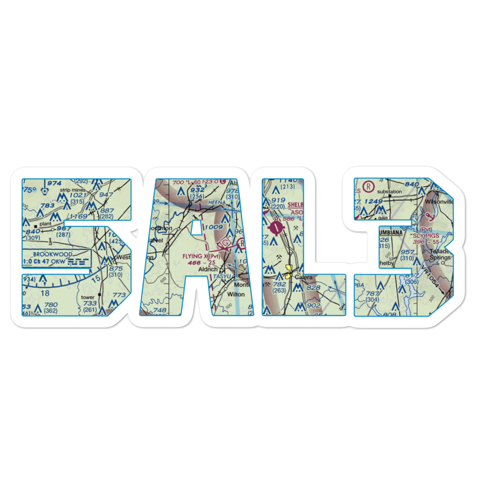 Flying X Ranch Airport (5AL3) VFR Sectional Sticker 