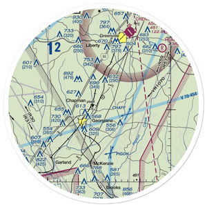Mc Gowin Field (5AL1) VFR Sectional Sticker (30 mile)