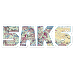 Colberg Airport (5AK6) VFR Sectional Sticker