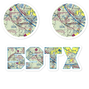 Benjamin Franklin Airport (59TX) VFR Sectional Sticker Pack