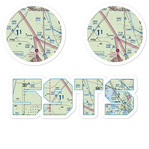 Rossler Ranch Airport (59TS) VFR Sectional Sticker Pack